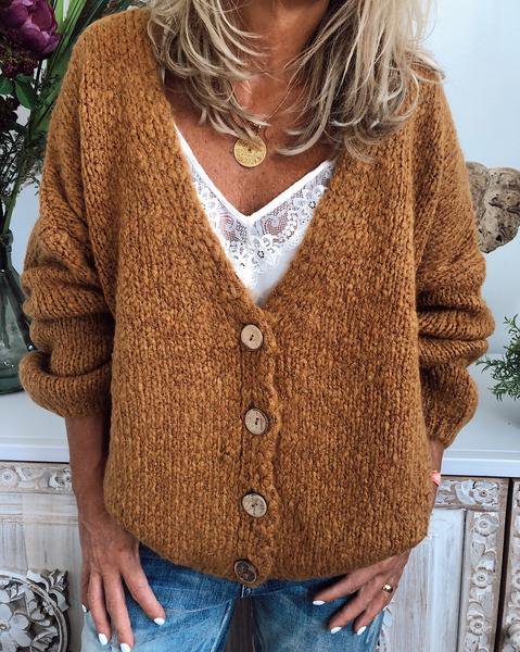 Casual Cotton-Blend Cardigans