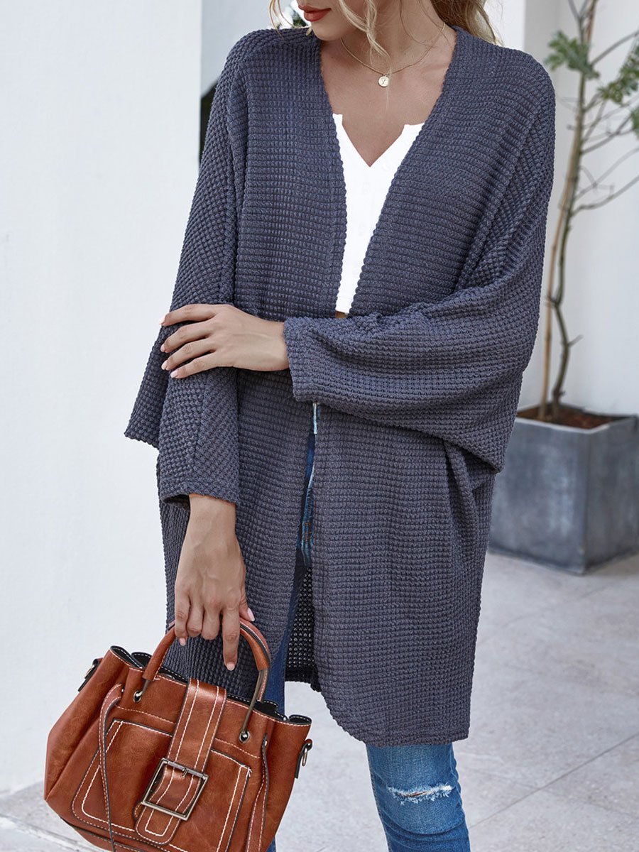 Bat Sleeve Loose Knit Cardigan