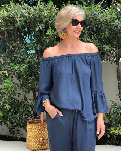 Strapless Ruffle Sleeve Two-Piece Set