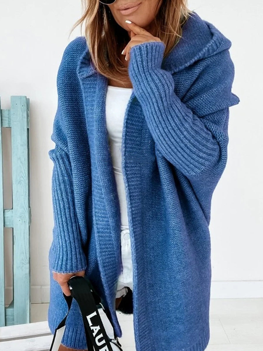 Women's Solid Long Sleeve Cardigan