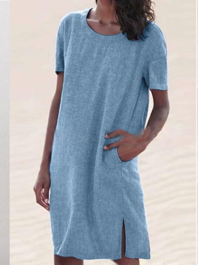 Women's Solid Casual Dress