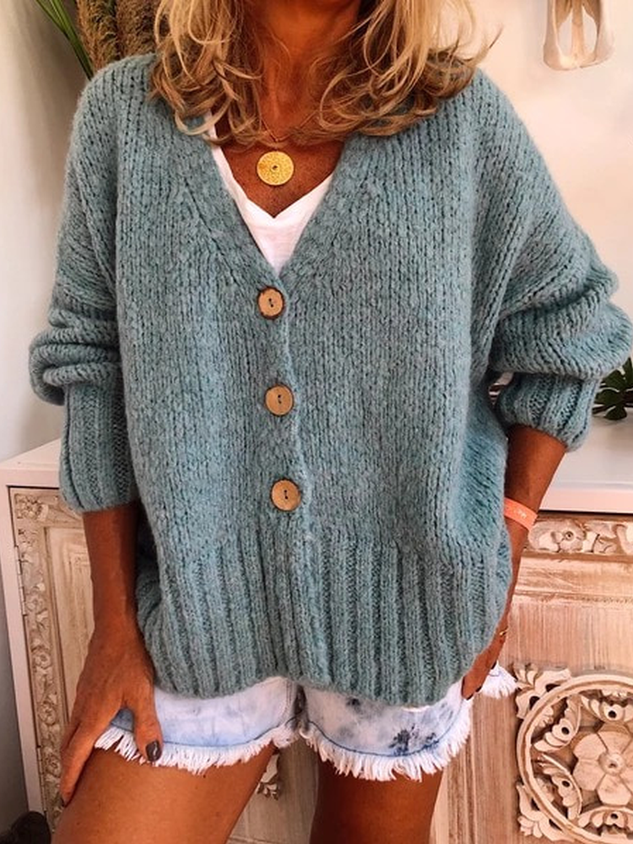 Buttoned Casual Cardigans