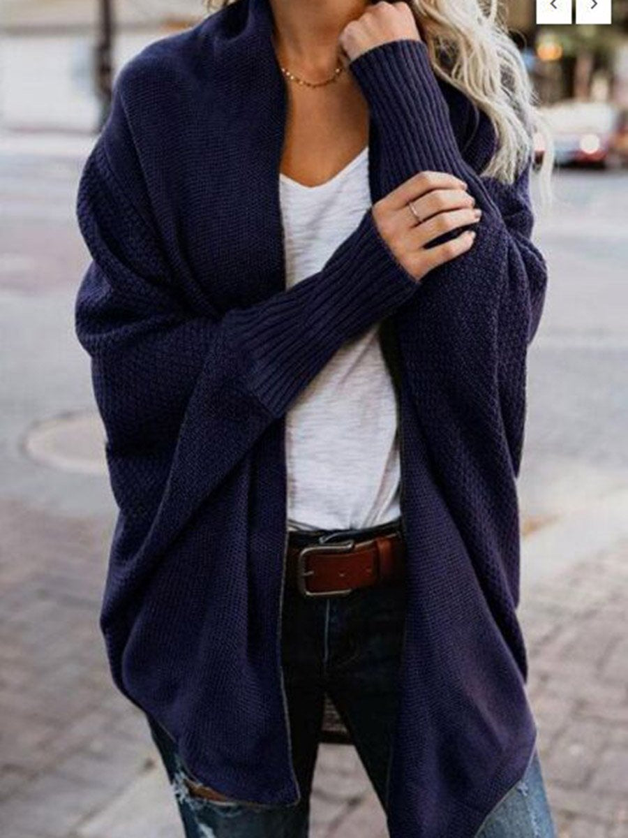 Loose Bat Sleeve Cardigan