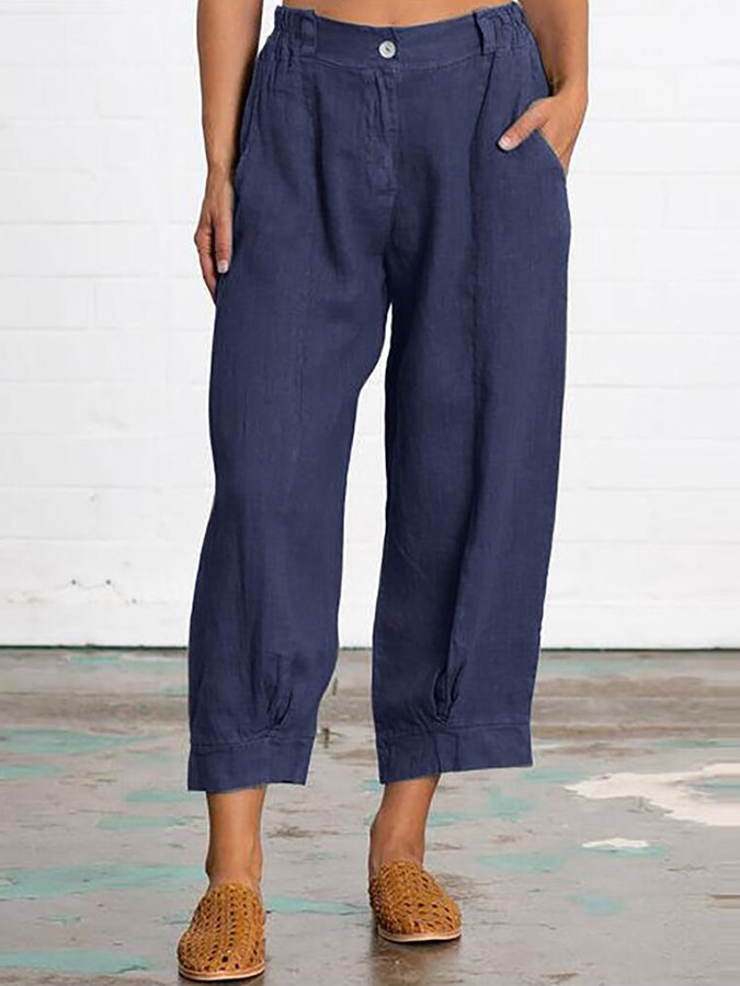 Women's Loose Casual Cotton Linen Harem pants