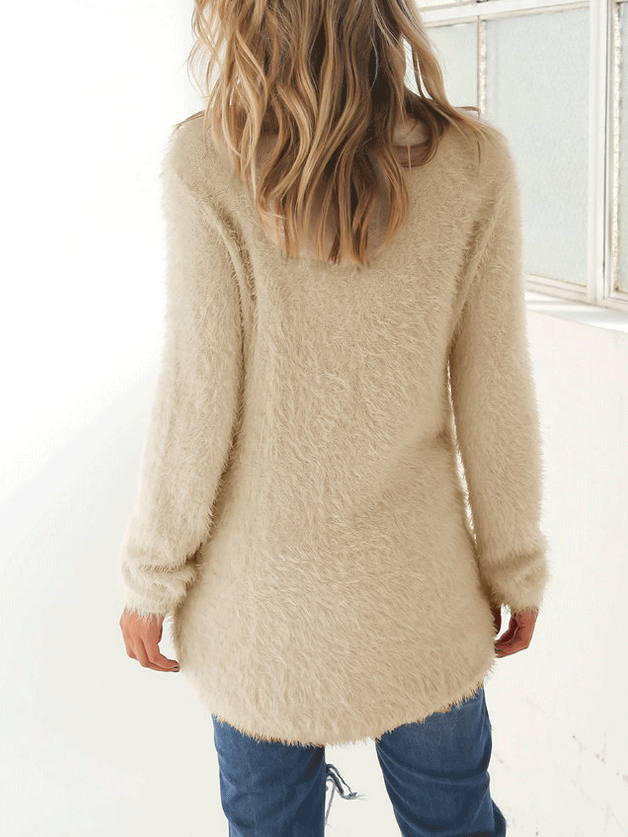 Solid Color Long Sleeve Sweater