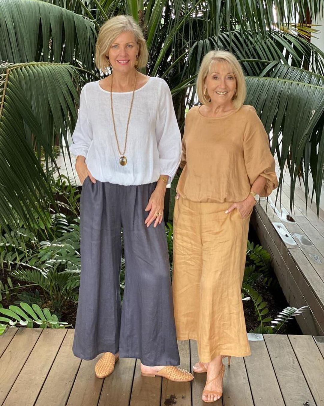 White T-shirt and Trousers Two-Piece Set