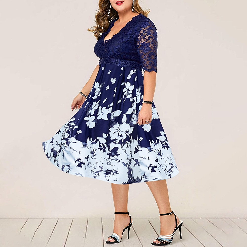 Women's Plus Size Curve Swing Dress