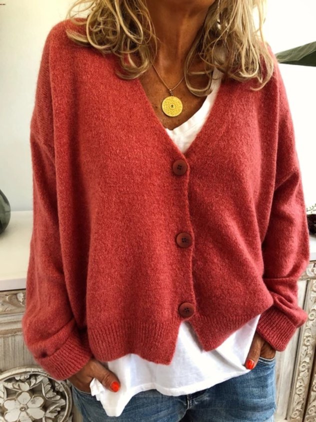 Women Casual Tops Tunic Sweater Cardigan