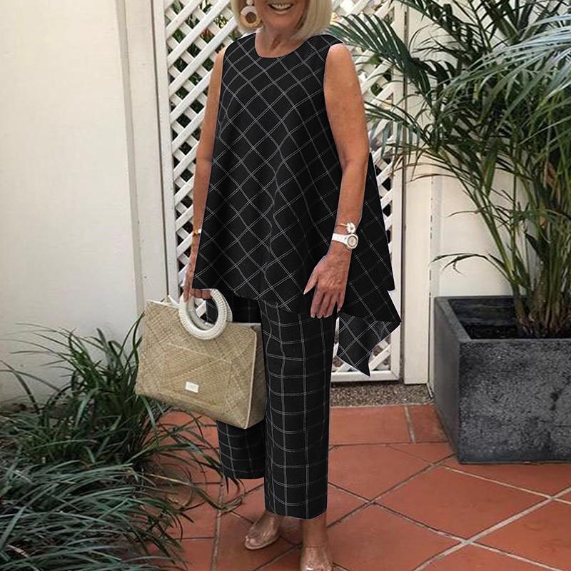 Sleeveless Oversized 2PCS Outifits