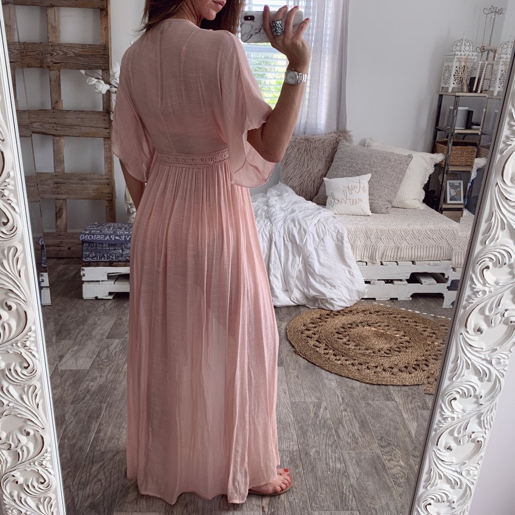 Lace Cardigan Vacation Dress