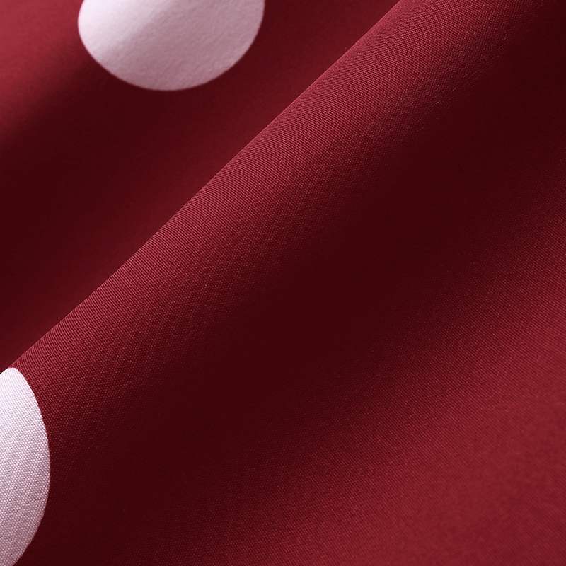 Polka dot top and pants two-piece set