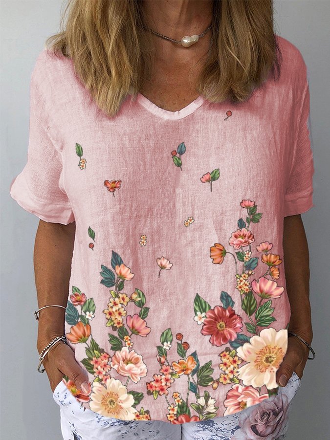 Women's Floral Print T-Shirt
