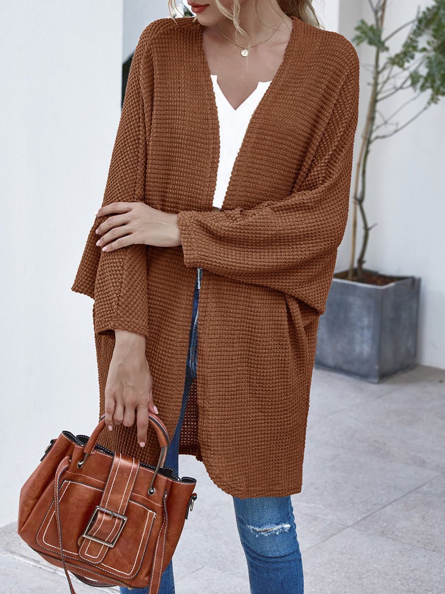 Bat Sleeve Loose Knit Cardigan
