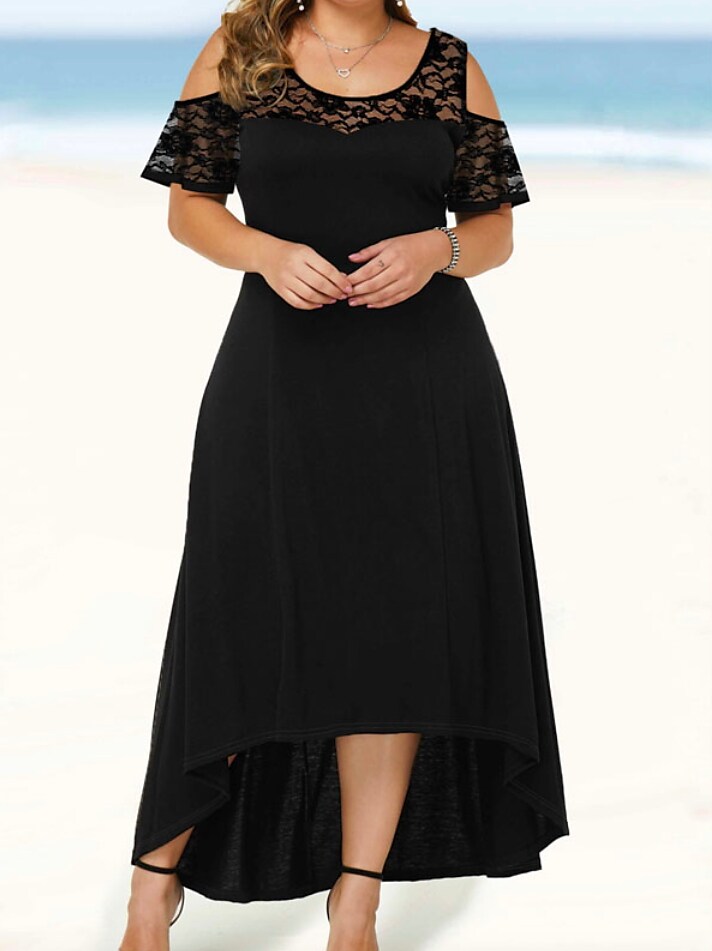 Women's Plus Size A Line Dress Maxi long Dress