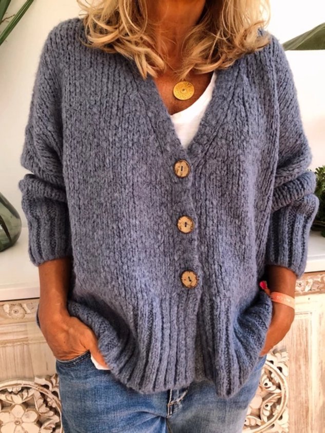 Women Casual Plus Size Sweater Cardigans
