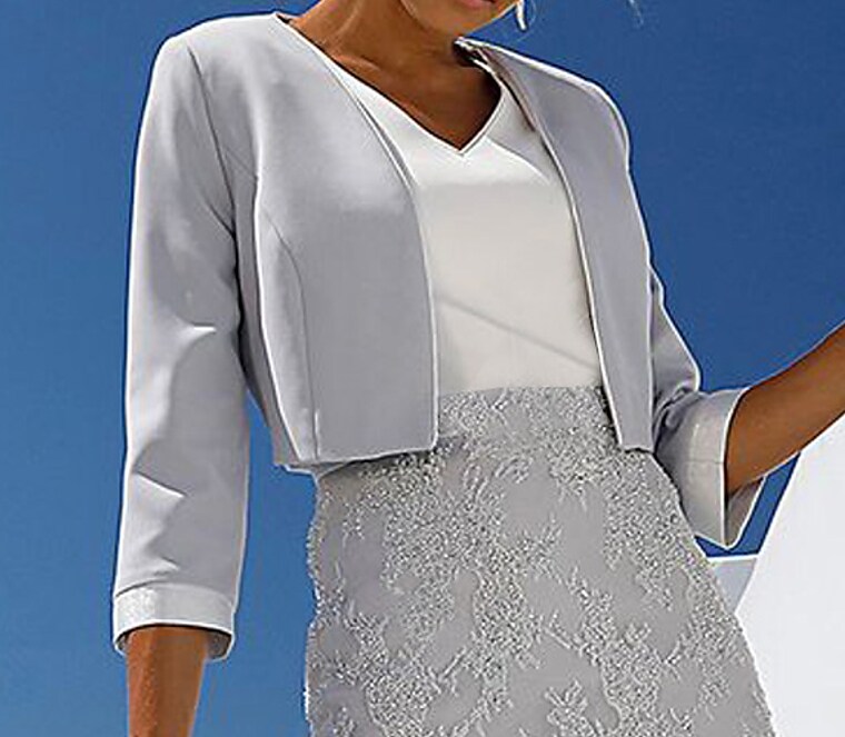 Women's Two Piece Knee Length Dress Set