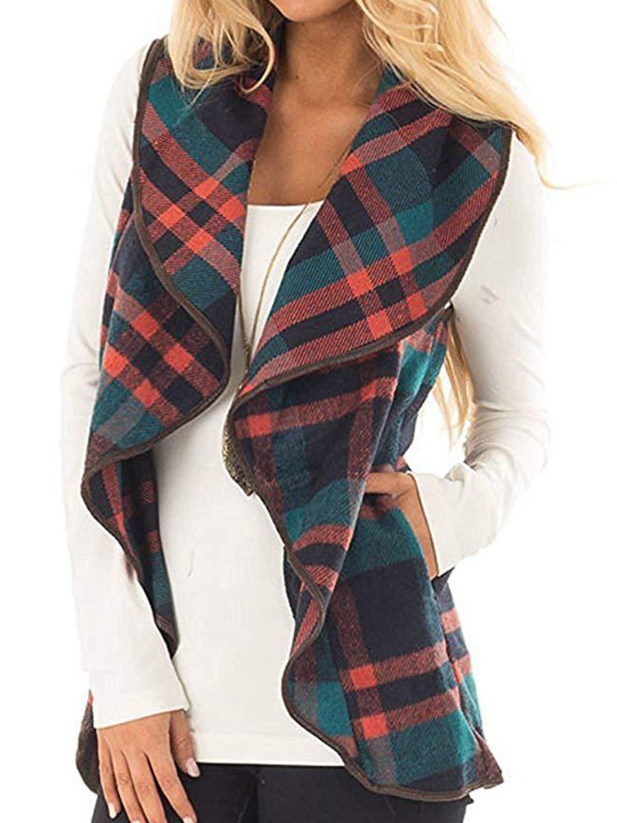 Women's Sleeveless Pocket Cardigan