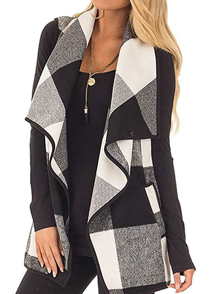 Women's Sleeveless Pocket Cardigan