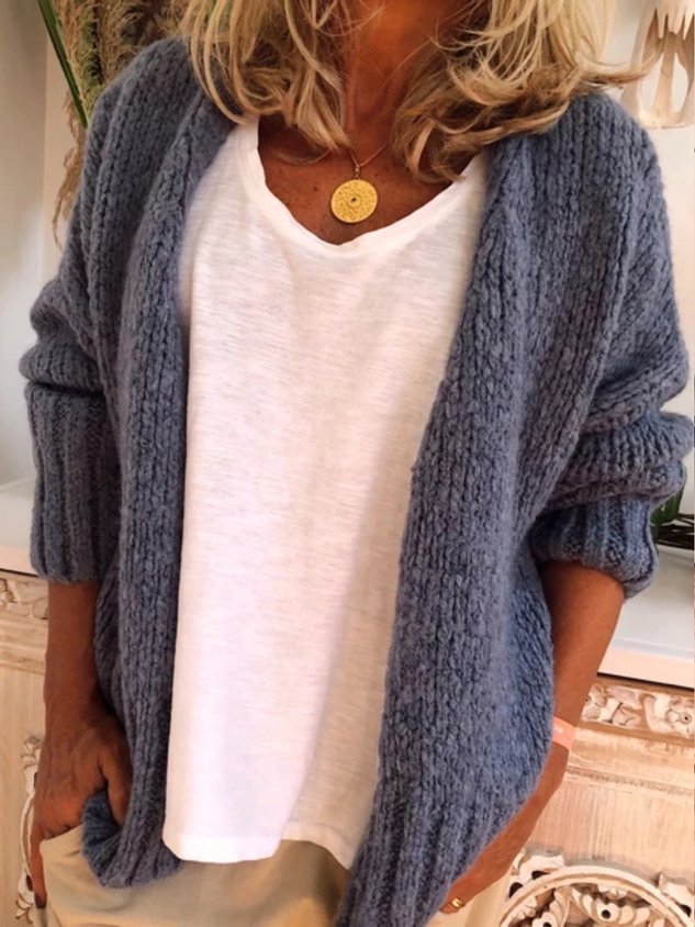 Women Casual Plus Size Sweater Cardigans