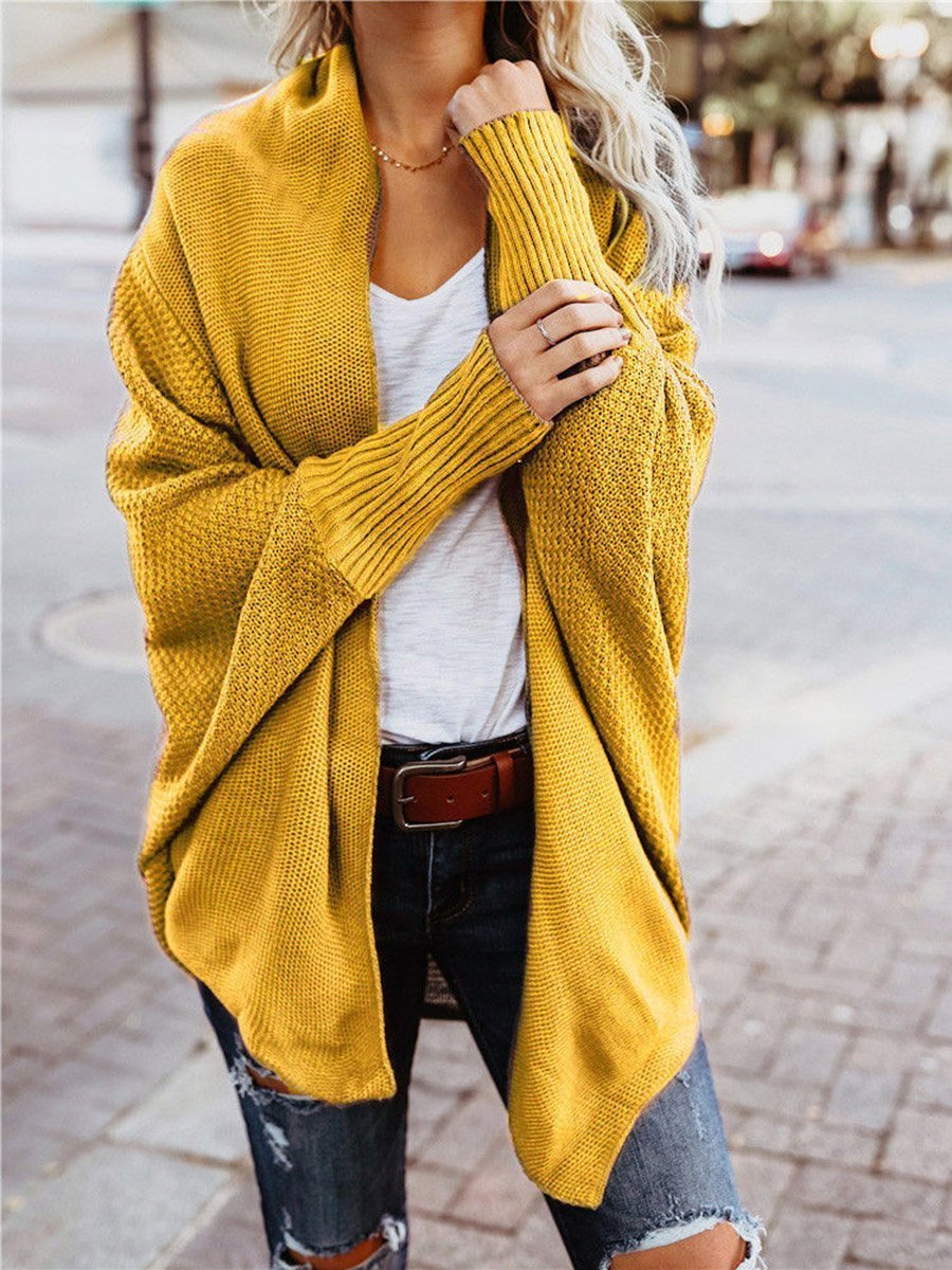 Loose Bat Sleeve Cardigan