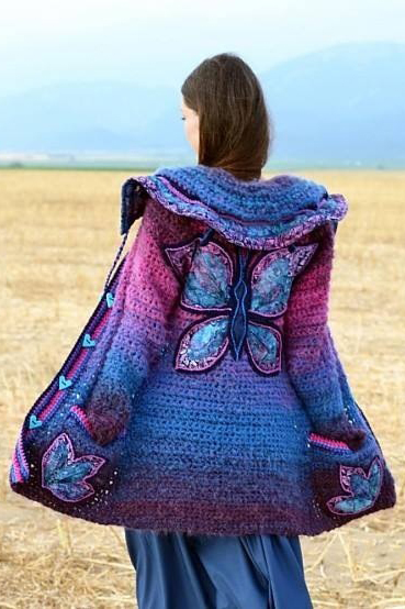 Women Long Sleeve Butterfly Plus Size Outwear - [Last 98 pcs Left]