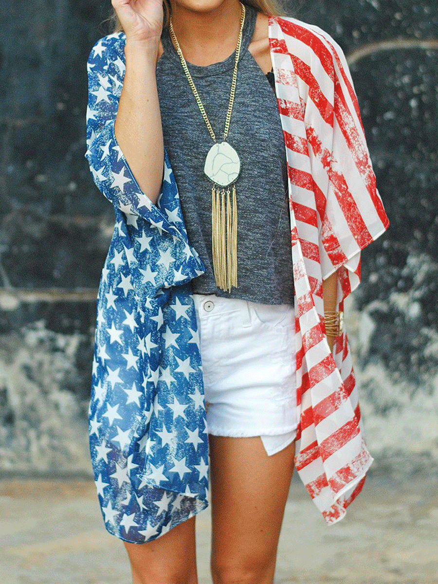 Independence Day Flag Cardigan