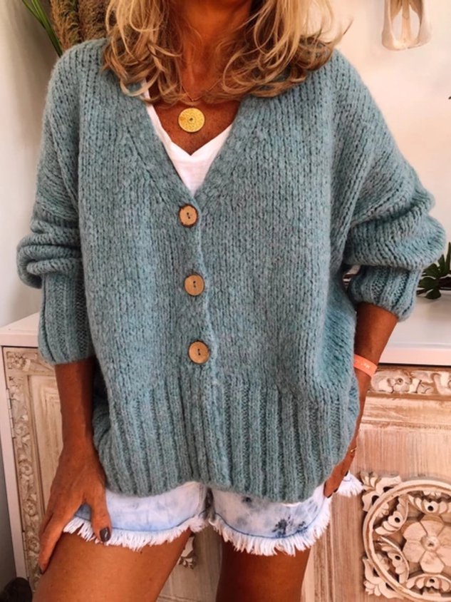 Women Casual Plus Size Sweater Cardigans