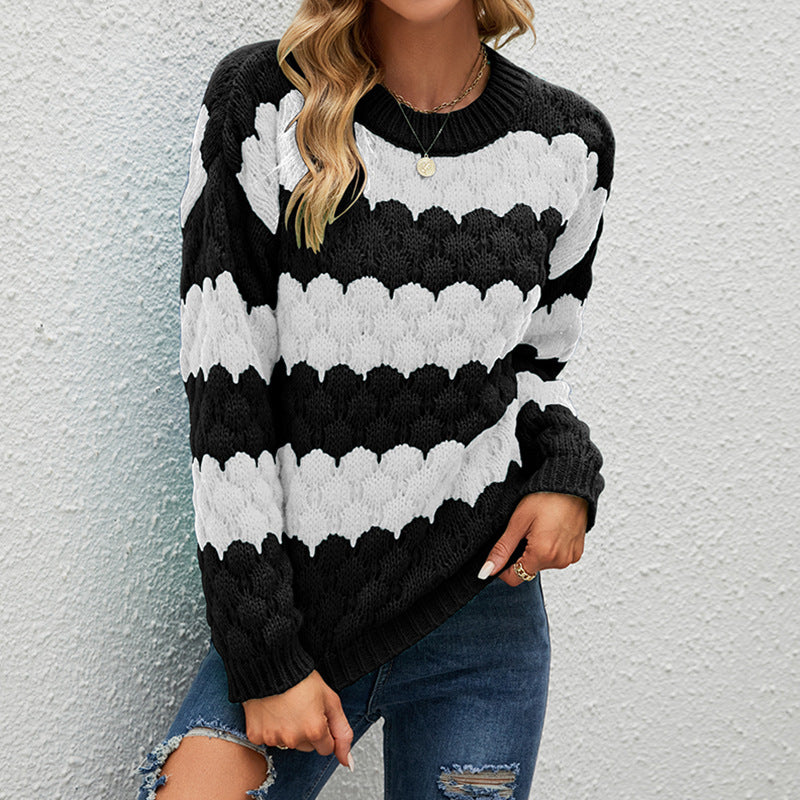 Women's Knit Colorblock Sweater