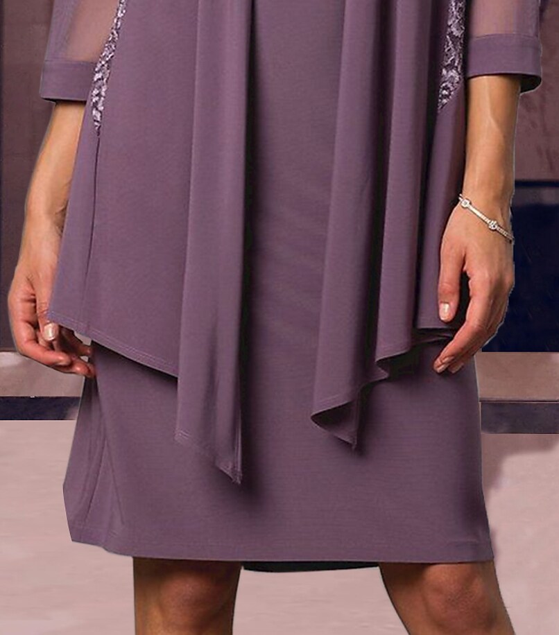 Women's Sheath Dress Knee Length Dress