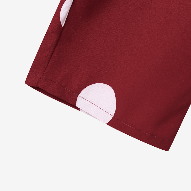 Polka dot top and pants two-piece set