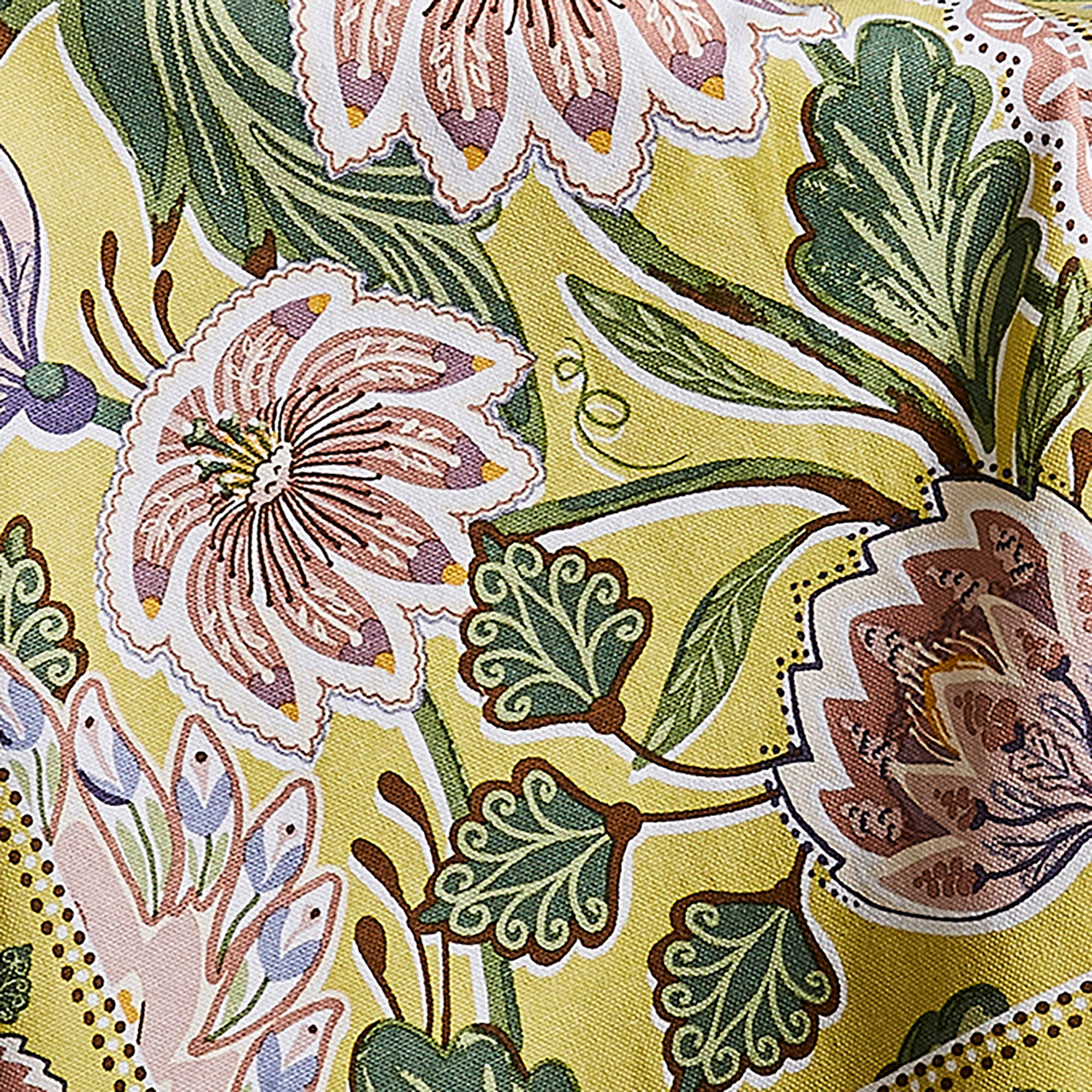 Emmeline Cotton Tea Towel in Green