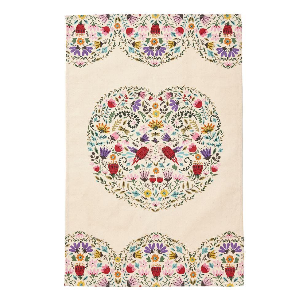 Melody Cotton Tea Towel in Multicolour