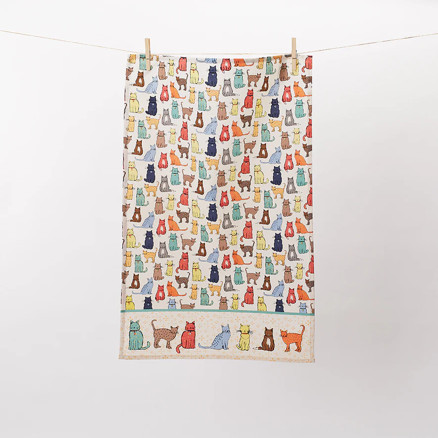 Catwalk Cotton Tea Towel in Multicolour