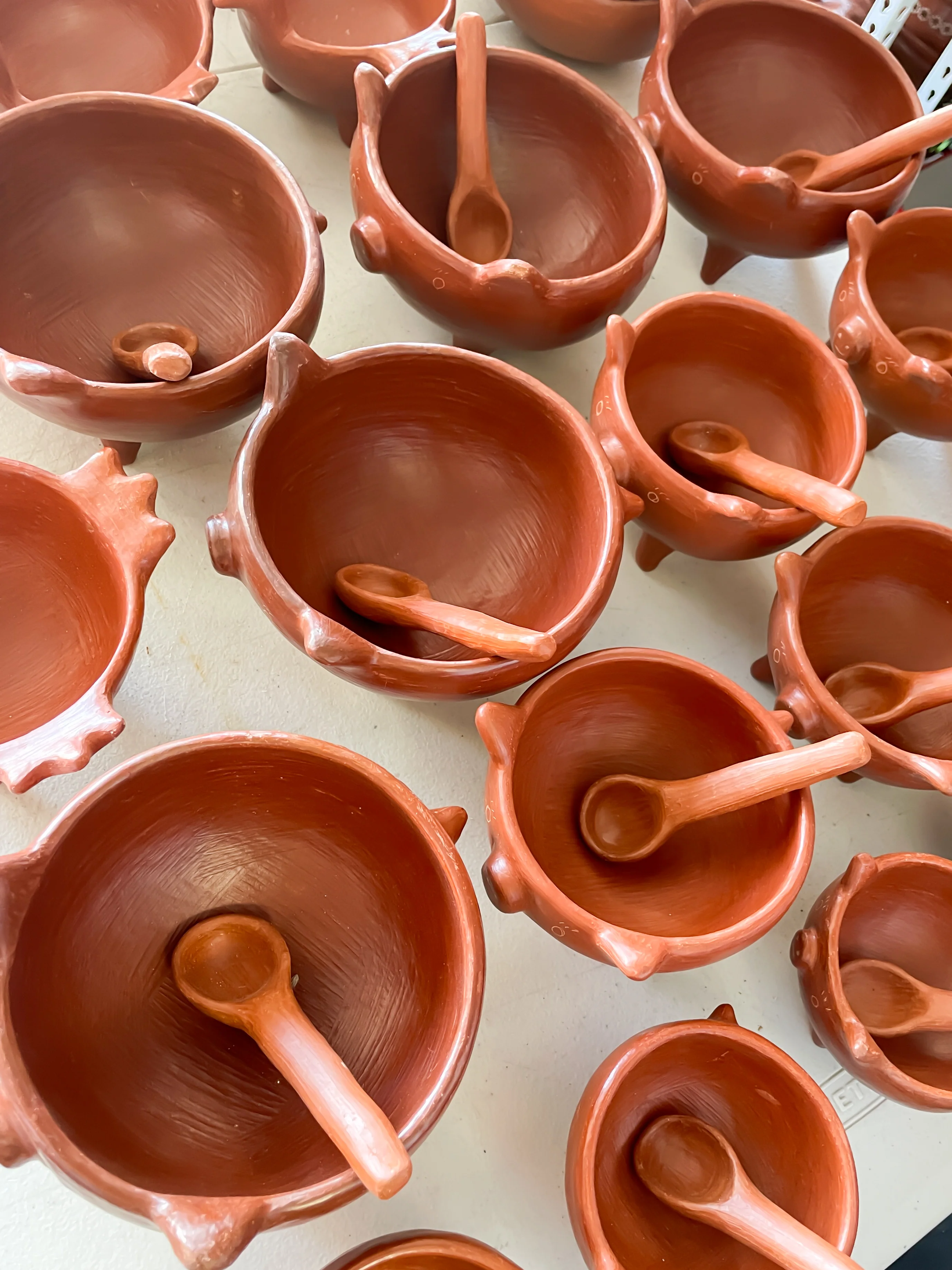 Oaxaca Red Clay Piggy Bowl Salsero Marranito Barro Rojo Marranito Bowl Chochinito Bowl