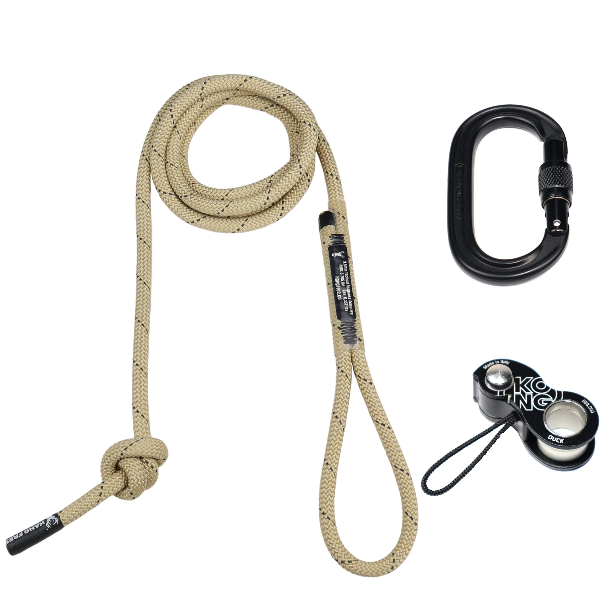9.5mm Tac Res Deluxe Sewn Tree Tether & Lineman's Belts