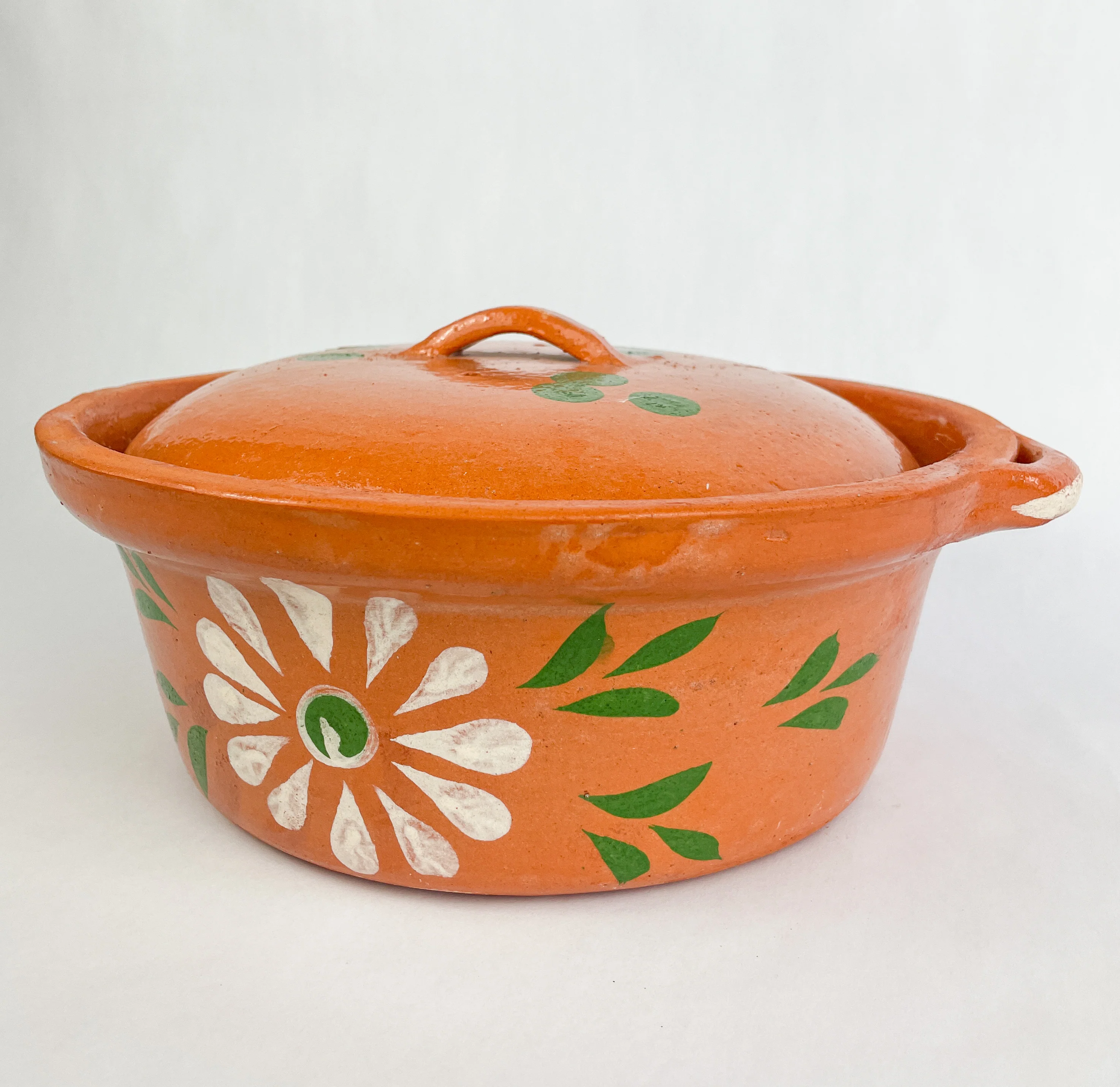Mexican Clay Cazuela Cooking Pot Lead Free Authentic Clay Pots Sarten de Barro Hondo Casuela