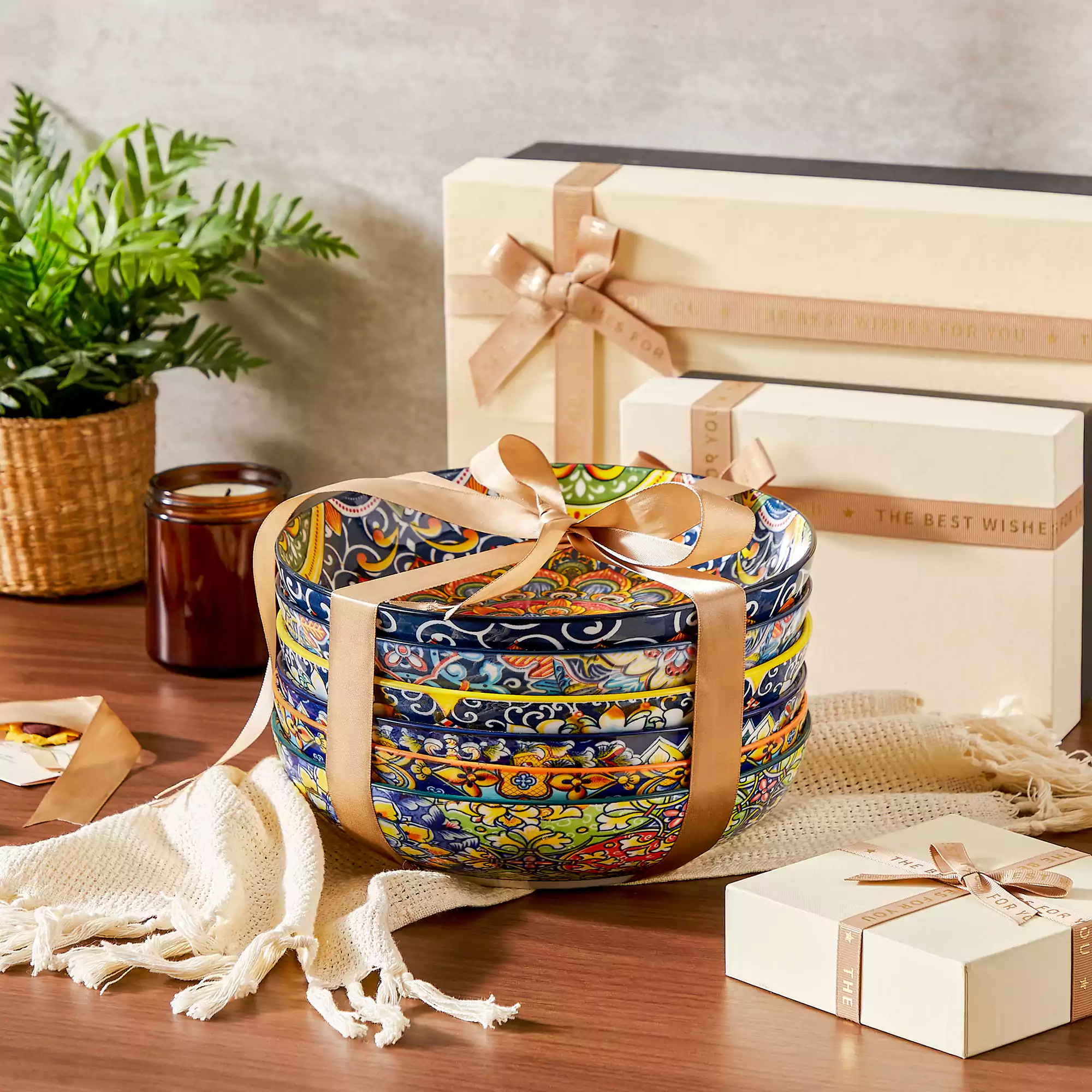 Simi Double-Sided Pasta Bowls Set of 6