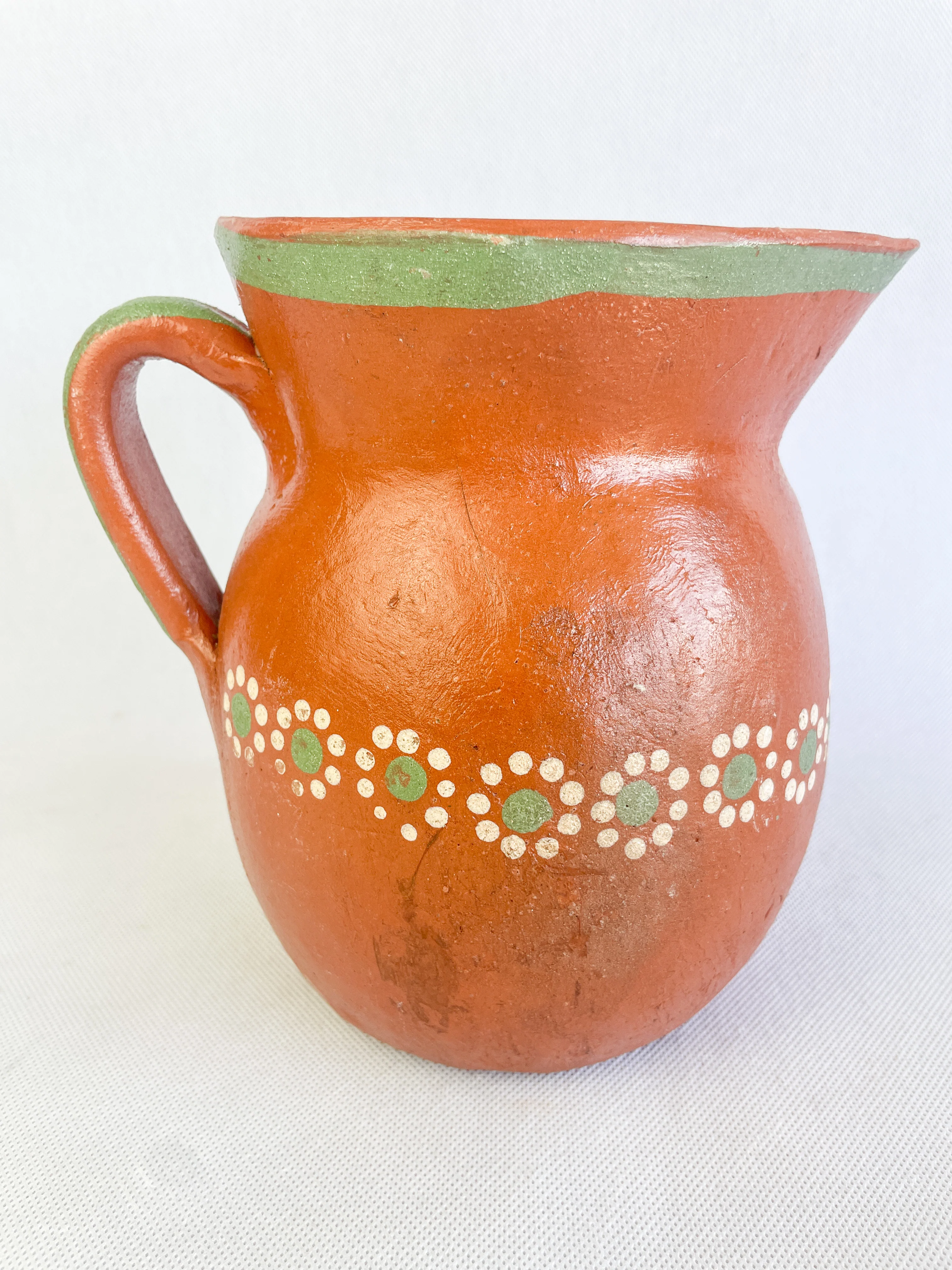 Michoacan Mexican Clay Pitcher Jarra de Barro Lead Free