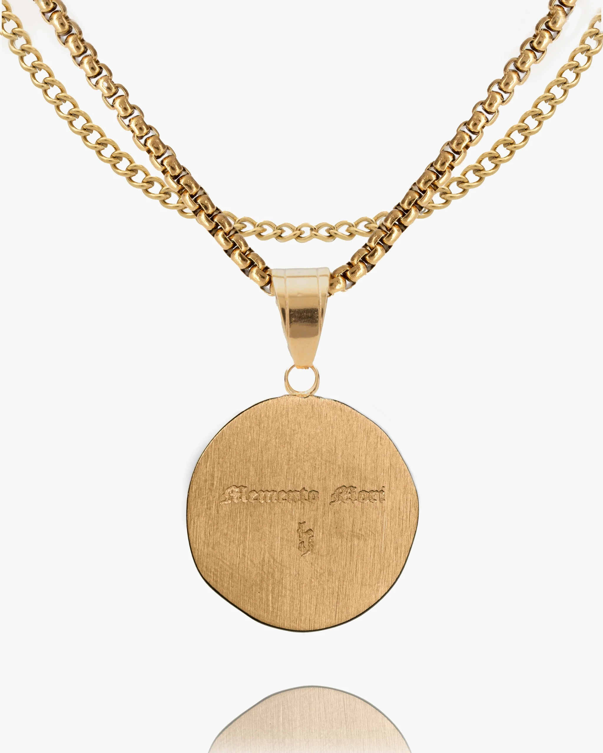 Death Smile Memento Mori Coin Pendant