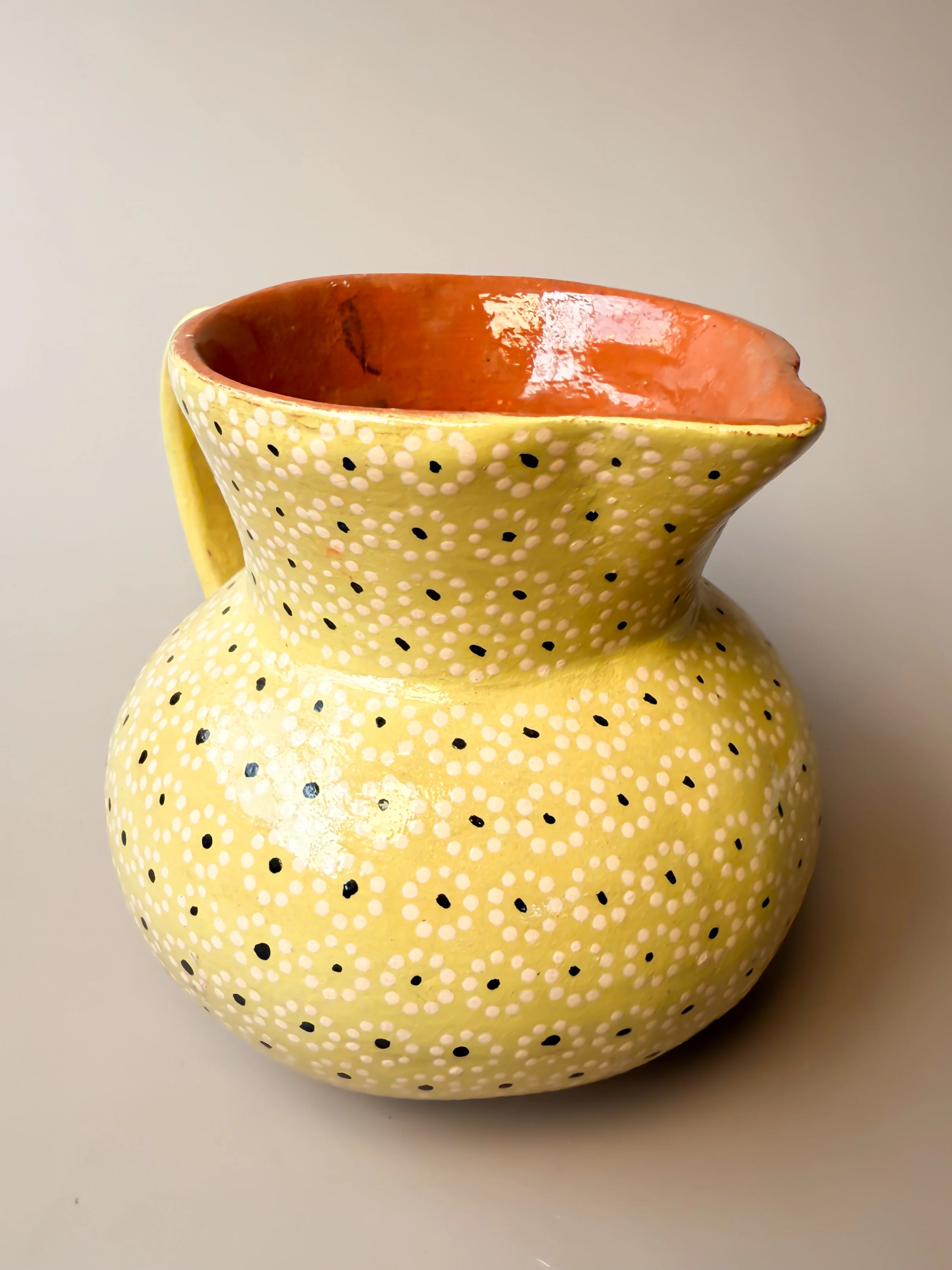 Michoacan Clay Pitcher Jarra de Barro Capula