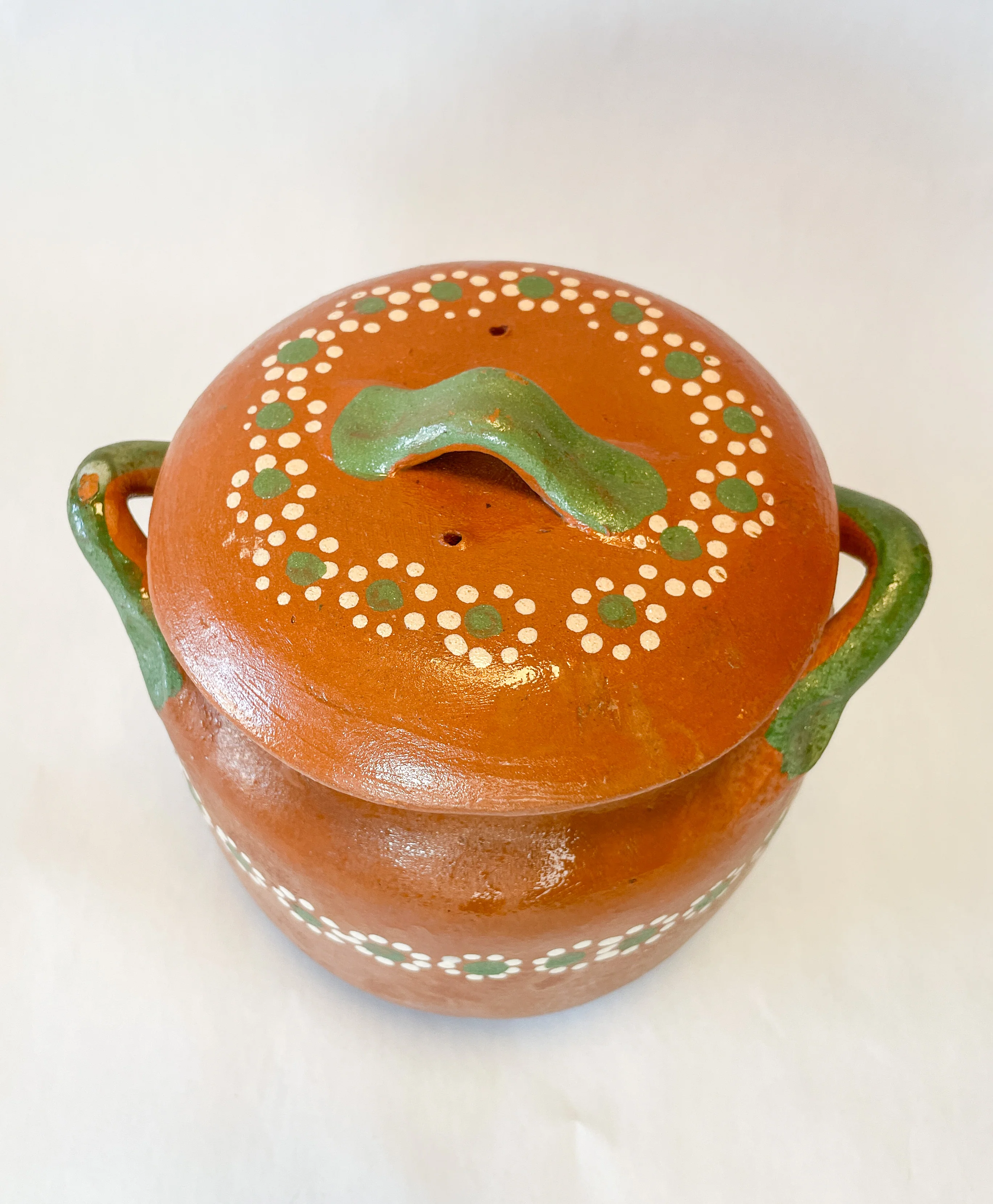 Michoacan Mexican Clay Pot Frijolera Mexican Clay Cooking Pot Small Olla Frijolera