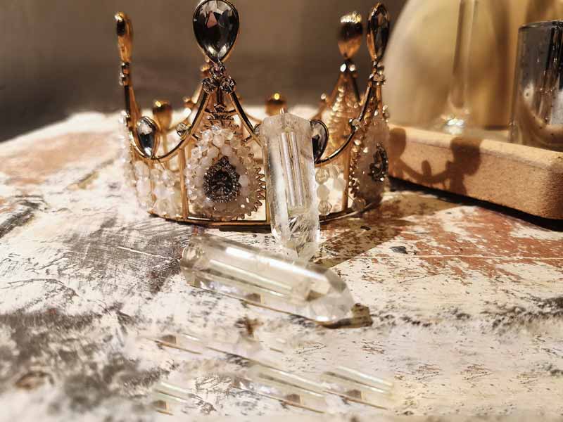 Handcrafted Natural Crystal Tritium Pendant Necklace