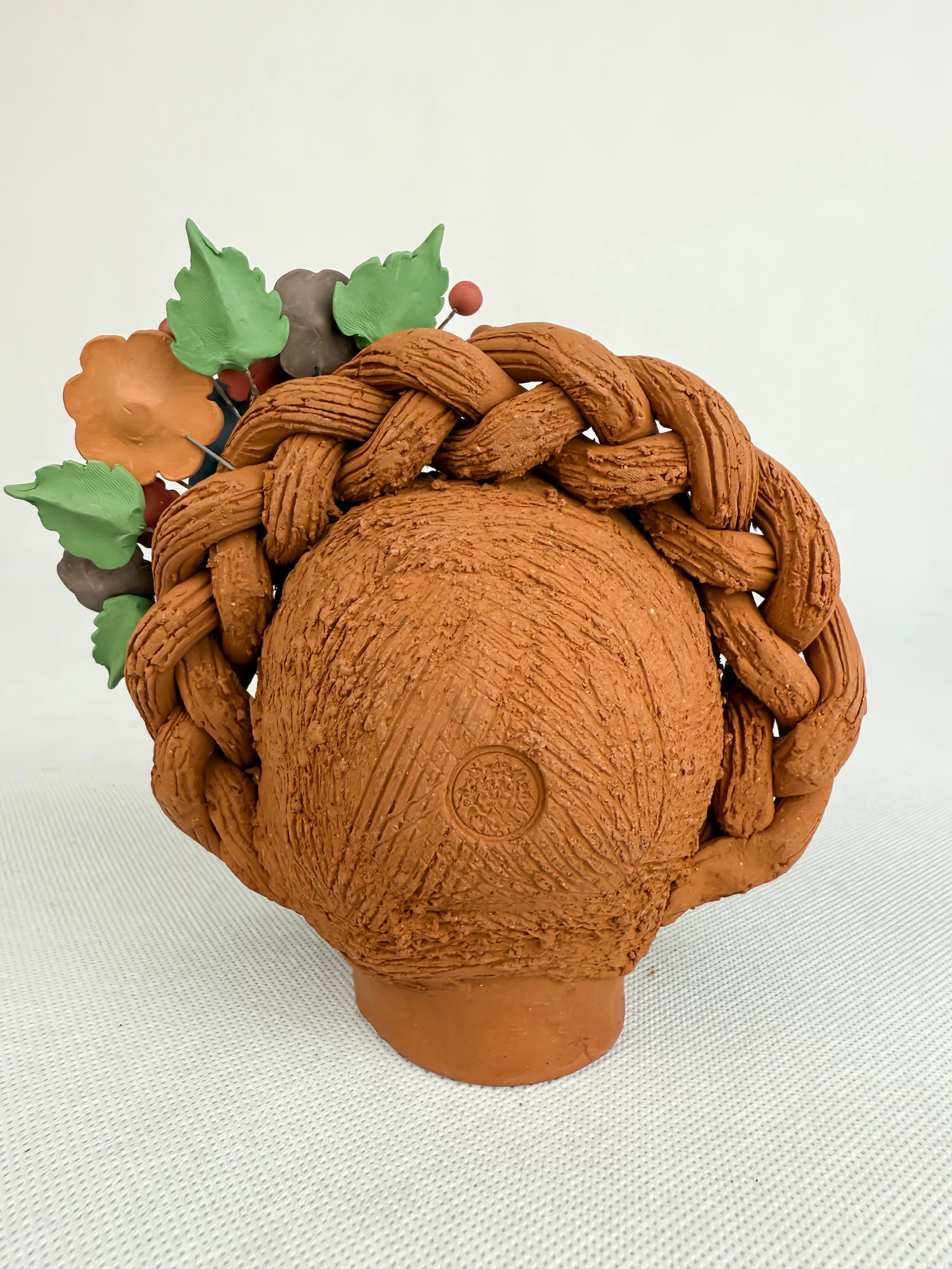 Clay Skull Pastillado Metepec Calabera de Barro