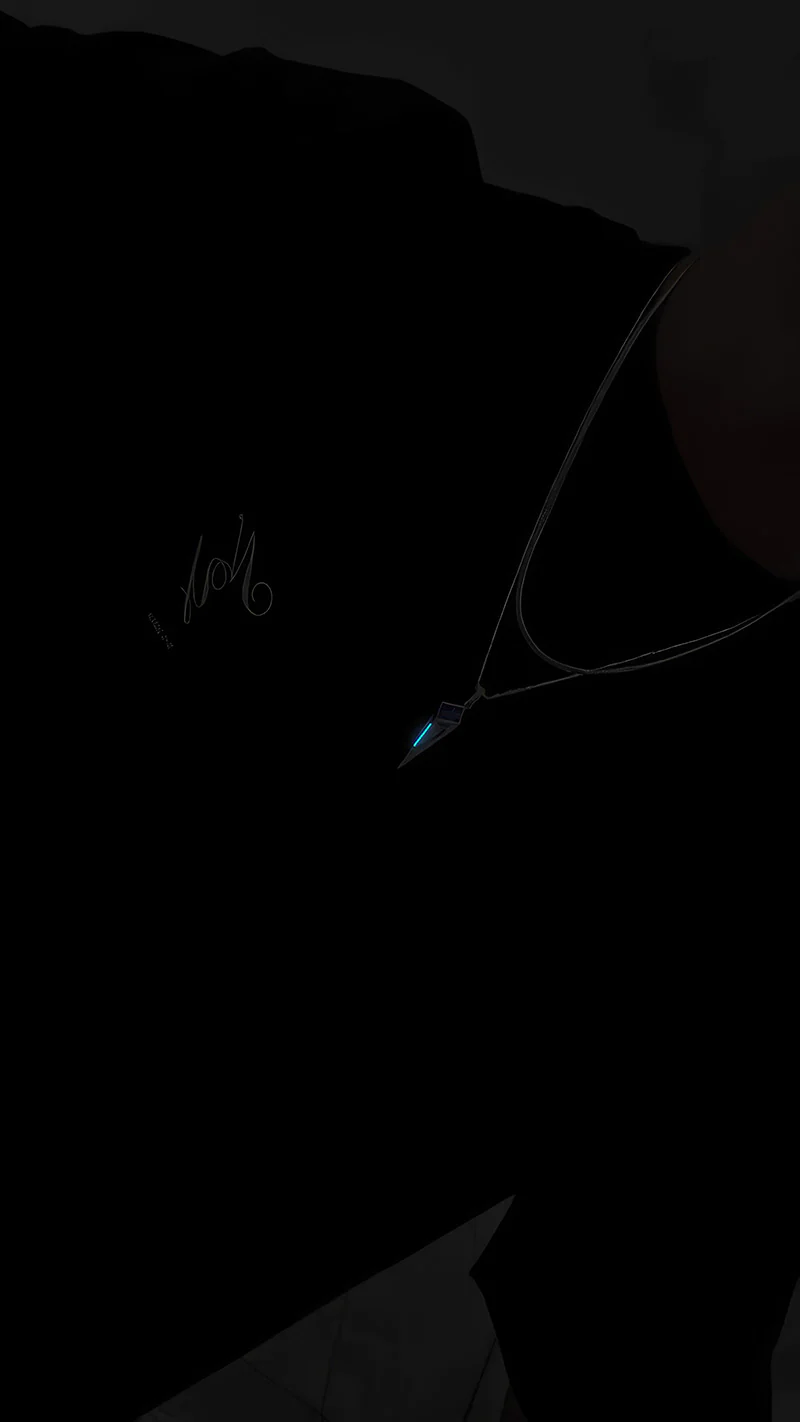 S925 Sterling Silver Tritium Glow Starburst Pendant