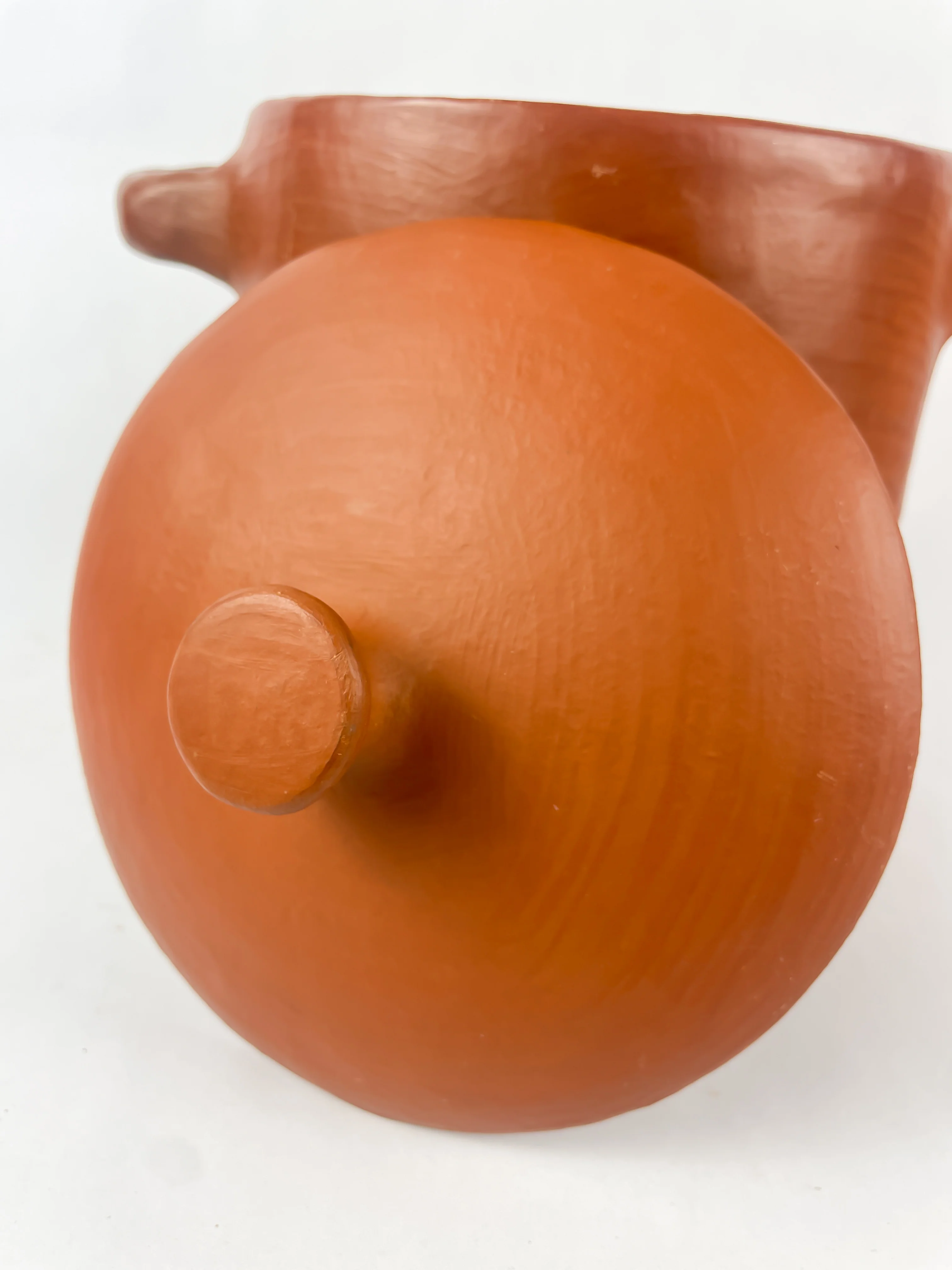 Oaxaca Red Clay Pottery Bean Pot Mexican Red Clay Pottery Oaxaca Clay Pottery San Marcos Tlapazola Red Clay Pottery