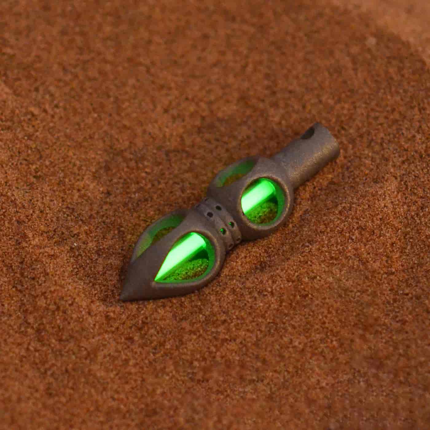 Cyber Vajra Tritium Titanium Pendant