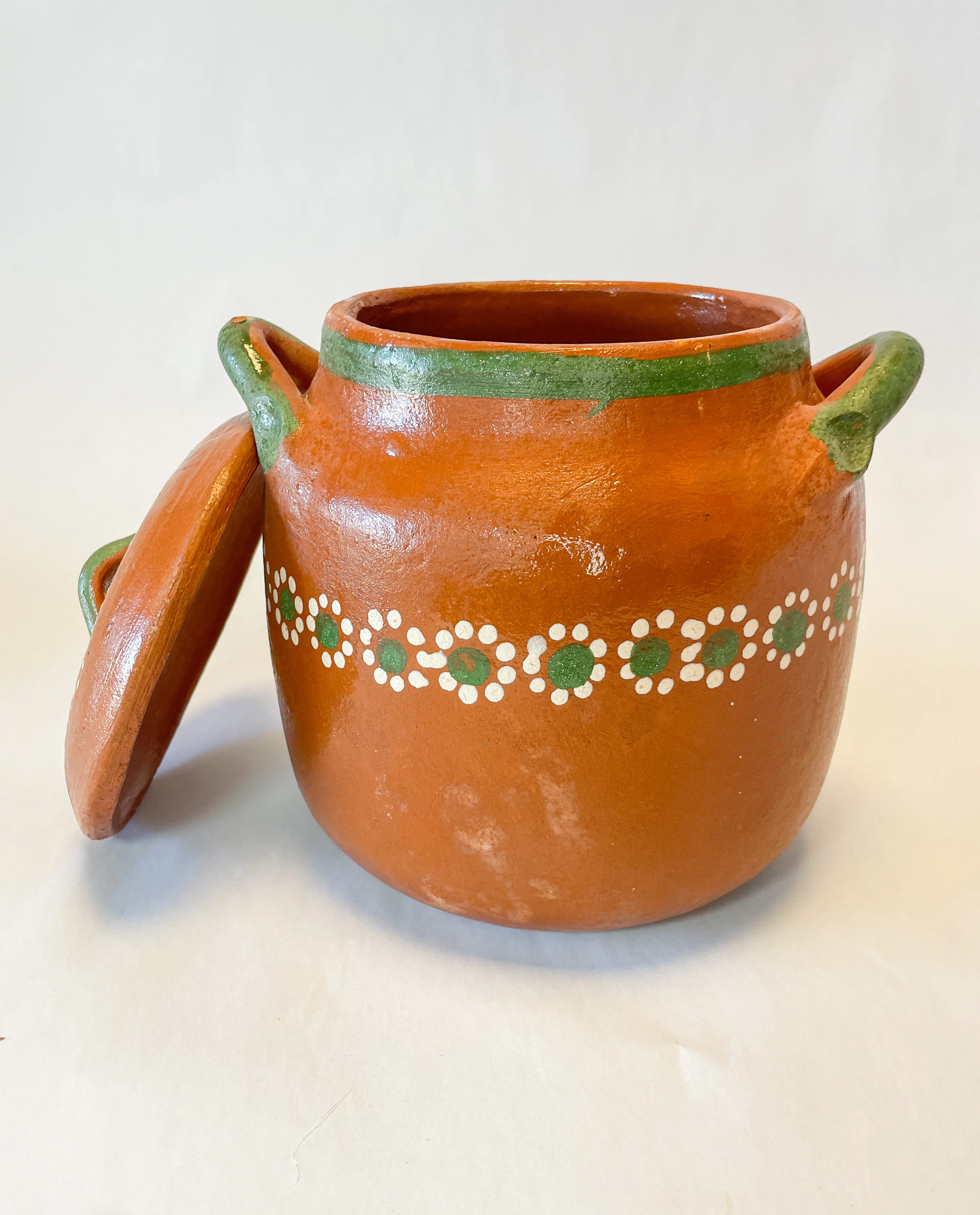 Michoacan Mexican Clay Pot Frijolera Mexican Clay Cooking Pot Small Olla Frijolera