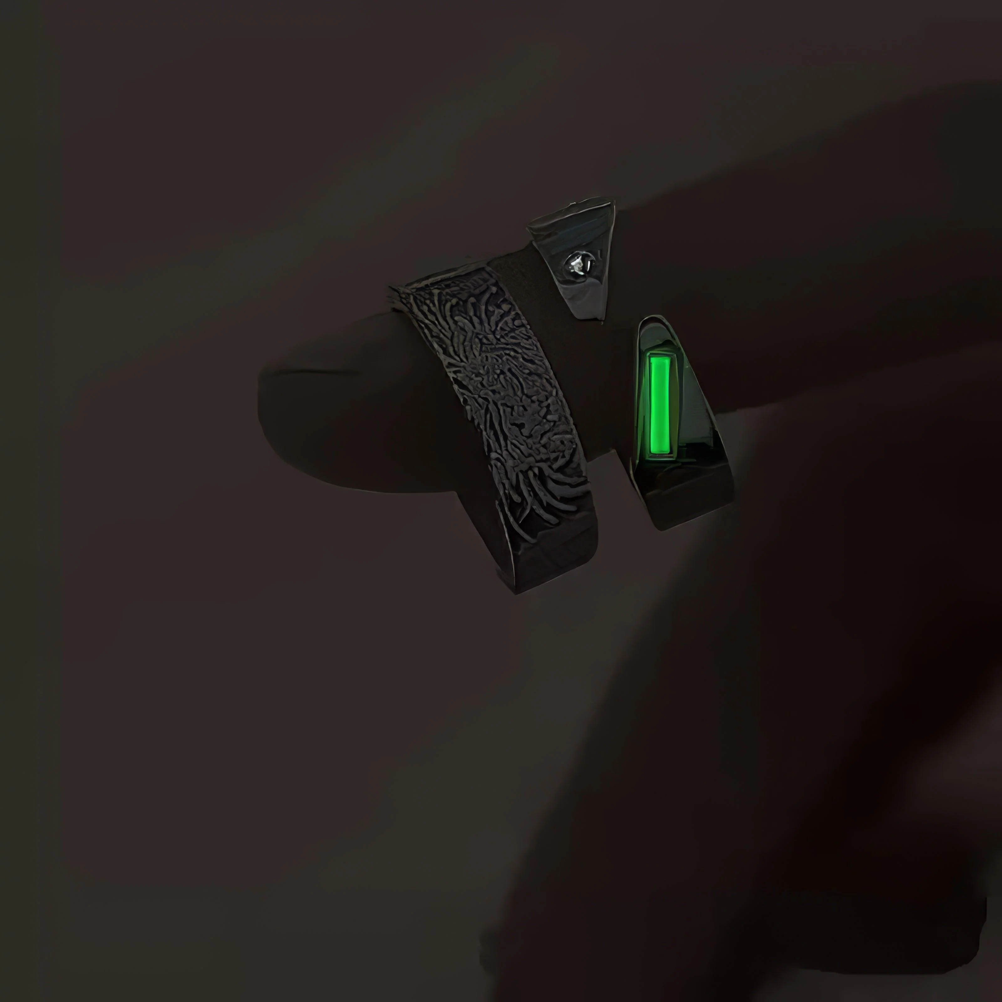 Tritium Self-Luminous Lotus Healing Ring