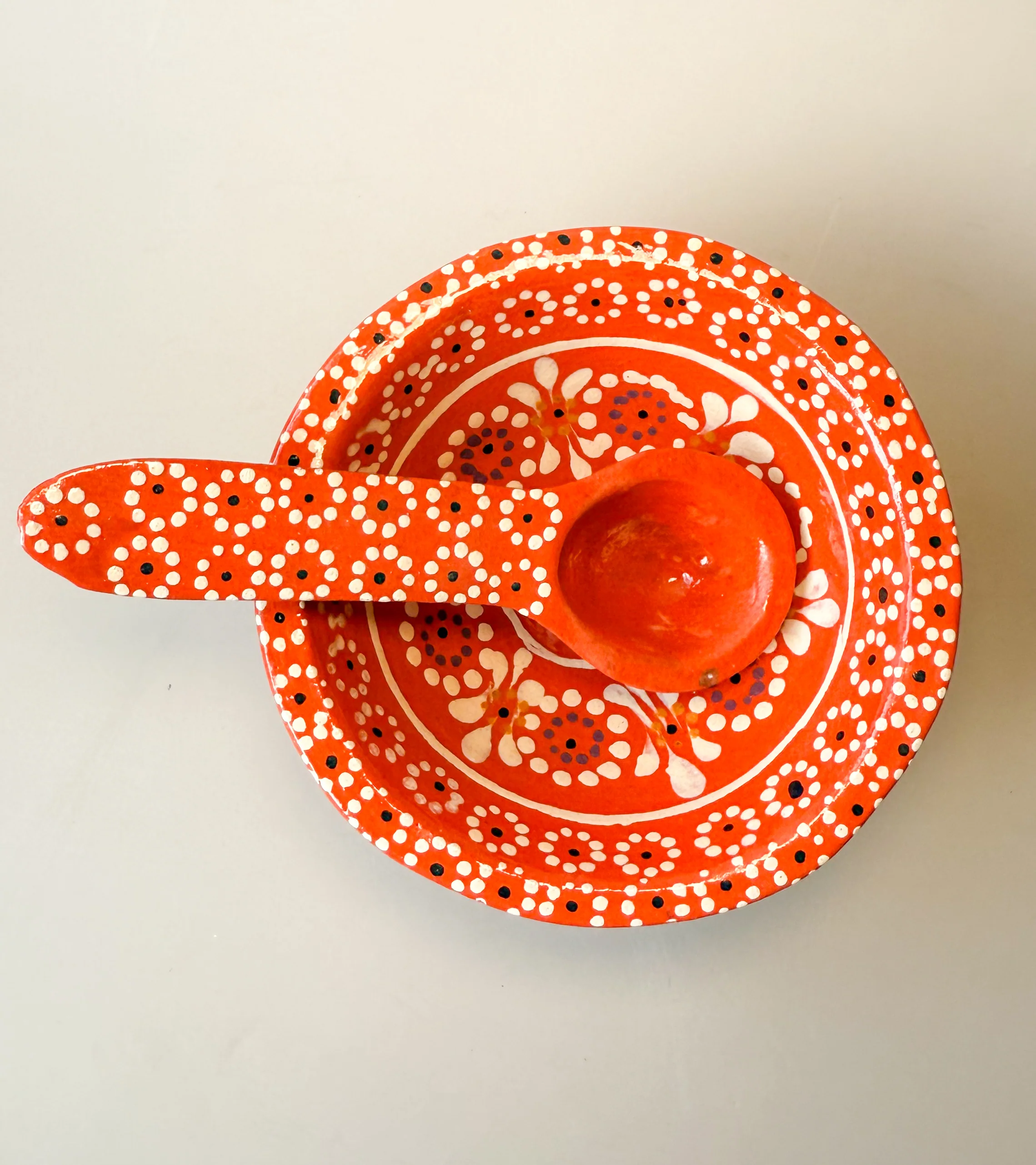 Michoacan Mexican Clay Molcajete Mexican Clay Bowl With Spoon Salsa Bowl With Spoon Traditional Mexican Bowl