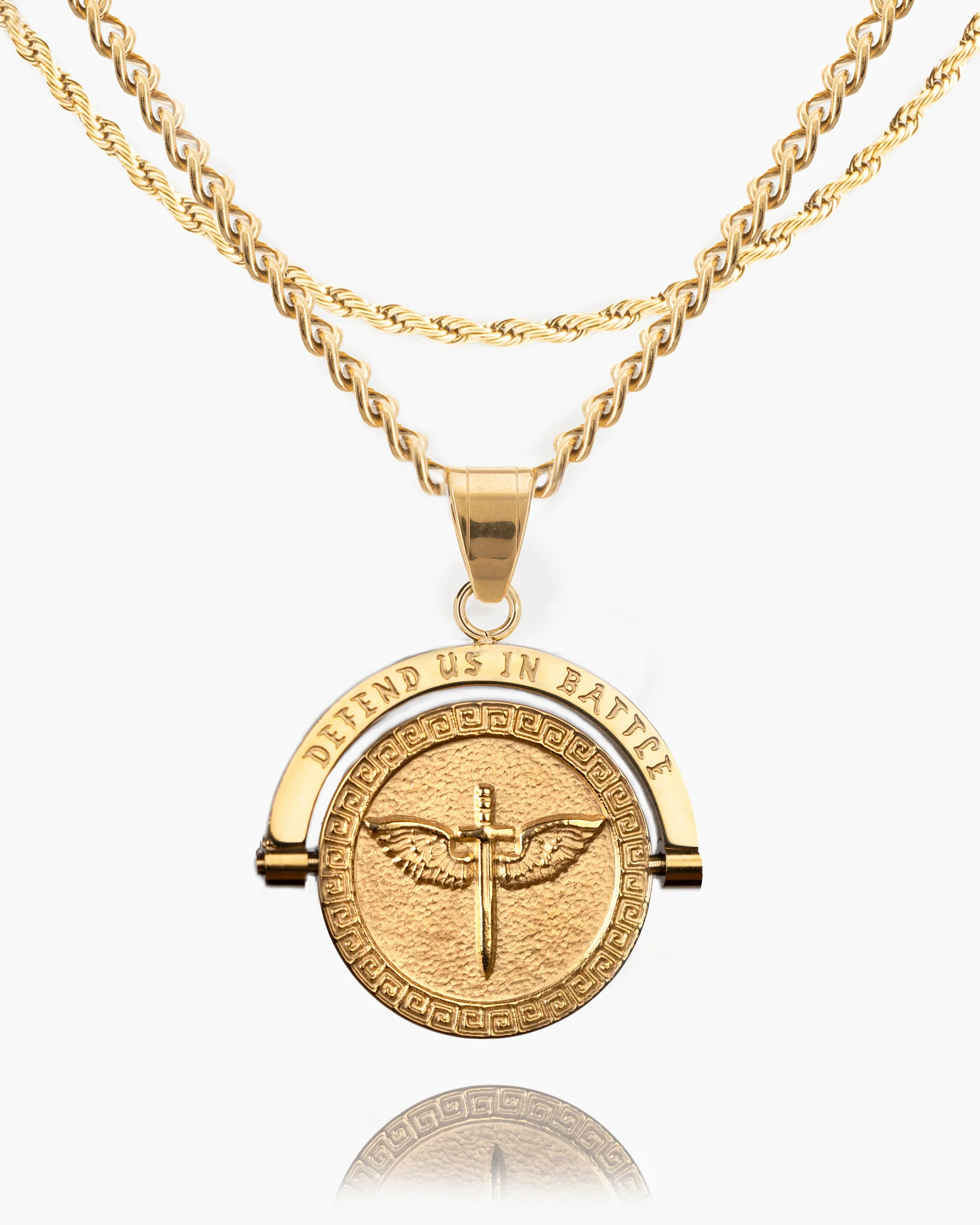 St. Michael Double Sided Pendant